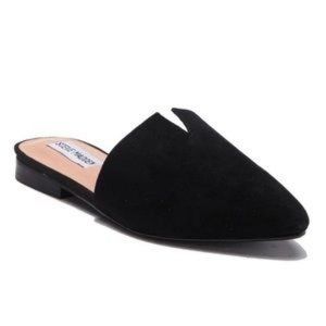 Steve Madden Ally Black Suede Mule Slip On Shoes Size 9